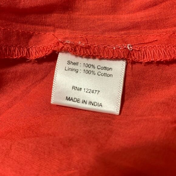 NSR Coral Eyelet Short Sleeve Summer Dress with Tassels Women's Size XS # - Picture 6 of 7